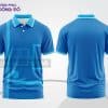 Mẫu áo polo 3D công ty màu xanh cyan phối họa tiết line chìm ctpd3200