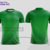 Mẫu thiết kế áo t-shirt 3d đồng phục nhân viên đẹp màu xanh lá phối xanh rêu cttd29