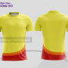 Mẫu thiết kế áo t-shirt 3d đồng phục văn phòng màu vàng phối đỏ cttd38