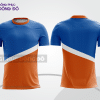 Mẫu áo thun t-shirt 3d đồng phục doanh nghiệp màu xanh dương phối cam cttd4