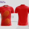 Mẫu t-shirt 3d đồng phục doanh nghiệp màu đỏ phối cam cttd40