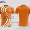 Mẫu áo thun t-shirt 3d đồng phục văn phòng màu cam phối trắng cttd42