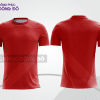 Mẫu t-shirt 3d đồng phục doanh nghiệp màu đỏ phối đỏ đậm cttd60