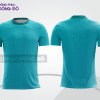 Mẫu t-shirt 3d đồng phục doanh nghiệp màu xanh ngọc phối họa tiết chìm cttd68