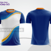 Mẫu t-shirt 3d đồng phục công ty đẹp màu xanh navy phối trắng và vàng cttd71