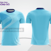 Mẫu thiết kế áo t-shirt 3d đồng phục doanh nghiệp màu xanh da trời phối họa tiết chìm cttd72