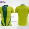 Mẫu áo thun t-shirt 3d đồng phục doanh nghiệp màu xanh chuối phối xanh rêu cttd84