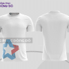 Mẫu thiết kế áo t-shirt 3d đồng phục nhân viên đẹp màu trắng phối xanh da trời và đỏ cttd9
