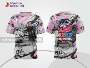 Mẫu T-shirt lớp trẻ trung màu xám phối be hình in graphic cá tính lptd100