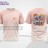 Mẫu áo đồng phục lớp cá tính màu vàng kem phối trắng hình in graphic cá tính lptd27