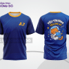 Mẫu áo đồng phục lớp cá tính màu đen phối xanh navy thiết kế chuyển màu gradient lptd32