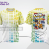 Mẫu T-shirt lớp trẻ trung màu trắng phối be hình in mặt sau sáng tạo lptd63