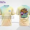 Mẫu T-shirt lớp trẻ trung màu trắng phối vàng kem hiệu ứng màu sắc bắt mắt lptd90