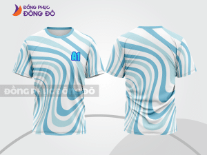 Mẫu T-shirt lớp trẻ trung màu xanh ngọc phối be phong cách đường phố cá tính lptd95
