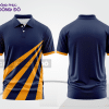Mẫu đồng phục polo doanh nghiệp màu đen phối xanh navy thiết kế phối màu sáng tạo ctpb7512