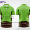 Mẫu áo polo đồng phục văn phòng màu xám phối đen mảng màu cách điệu hiện đại ctpb7564