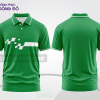 Mẫu áo polo đồng phục doanh nghiệp màu xanh lá phối xanh rêu mảng màu cách điệu hiện đại ctpb7630