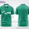 Mẫu áo polo nhóm công ty màu xanh lá phối xanh rêu phối mảng tương phản ctpb7641
