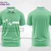 Mẫu áo polo đồng phục văn phòng màu xanh ngọc phối xanh lá phối màu tương phản thanh lịch ctpb7642
