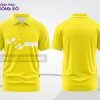 Mẫu áo polo công sở màu vàng phối be mảng màu cách điệu hiện đại ctpb7644