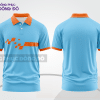 Mẫu áo polo nhóm công ty màu xanh ngọc phối cam điểm nhấn hình học trẻ trung ctpb7646