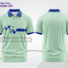 Mẫu đồng phục áo polo công sở màu be phối xanh dương sọc cách điệu nổi bật ctpb7648