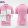 Mẫu áo polo đồng phục doanh nghiệp màu be phối vàng kem phối mảng tương phản ctpb7674