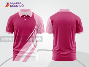 Mẫu áo polo đồng phục đội ngũ màu đỏ đô phối đỏ điểm nhấn đường nét năng động ctpb7772