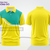 Mẫu đồng phục polo doanh nghiệp màu vàng phối xanh ngọc sọc cách điệu nổi bật ctpb7822