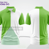 Mẫu áo polo đồng phục văn phòng màu be phối xám họa tiết mảng chéo ctpb7847