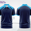 Mẫu đồng phục polo doanh nghiệp màu đen phối xanh navy thiết kế phối màu sáng tạo ctpb7905