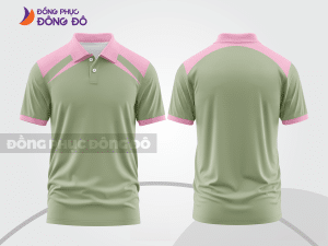 Mẫu áo polo nhóm công ty màu xám phối be thiết kế phối màu sáng tạo ctpb7912