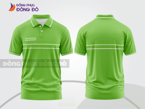 Mẫu áo polo nhân viên văn phòng màu xám phối be phối màu tương phản thanh lịch ctpb7948