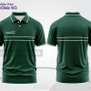 Mẫu áo polo đồng phục công ty màu xanh navy phối xanh rêu mảng màu cách điệu hiện đại ctpb7950