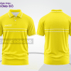Mẫu áo polo đồng phục thương hiệu màu vàng phối be họa tiết mảng màu thể thao ctpb7963