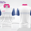Mẫu đồng phục polo doanh nghiệp màu xanh dương phối xám mảng màu cách điệu hiện đại ctpb7971