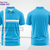 Mẫu áo polo đồng phục thương hiệu màu xanh cyan phối xanh ngọc thiết kế phối màu sáng tạo ctpb7985