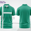 Mẫu áo polo nhóm công ty màu xanh lá phối xanh rêu mảng màu cách điệu hiện đại ctpb7990