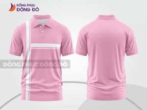 Mẫu áo polo công sở màu be phối vàng kem điểm nhấn đường nét năng động ctpb7998