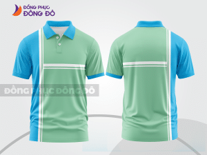 Mẫu áo polo nhân viên văn phòng màu xám phối be mảng màu cách điệu hiện đại ctpb8004