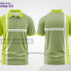Mẫu áo polo đồng phục doanh nghiệp màu xám phối be điểm nhấn hình học trẻ trung ctpb8006