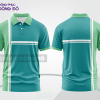 Mẫu áo polo công sở màu xanh lá phối xanh ngọc phối mảng tương phản ctpb8020