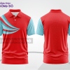 Mẫu áo polo đồng phục văn phòng màu đỏ phối cam điểm nhấn đường nét năng động ctpb8052