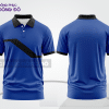 Mẫu áo polo đồng phục đội ngũ màu xanh navy phối xanh dương thiết kế phối màu sáng tạo ctpb8065