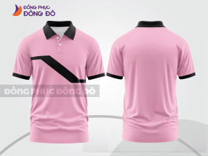 Mẫu đồng phục polo doanh nghiệp màu be phối vàng kem thiết kế bất đối xứng ctpb8071