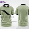 Mẫu đồng phục polo doanh nghiệp màu xám phối be điểm nhấn hình học trẻ trung ctpb8093