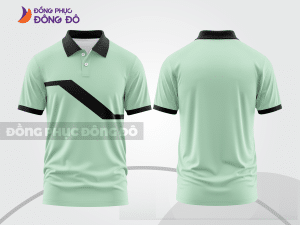 Mẫu áo polo công sở màu vàng kem phối be thiết kế phối màu sáng tạo ctpb8098