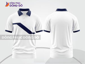 Mẫu áo polo nhóm công ty màu đen phối xanh navy thiết kế phối màu sáng tạo ctpb8112