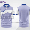 Mẫu áo polo đồng phục văn phòng màu xám phối be điểm nhấn đường nét năng động ctpb8118