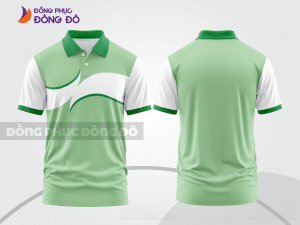 Mẫu áo polo đồng phục đội ngũ màu be phối xám phối mảng tương phản ctpb8121